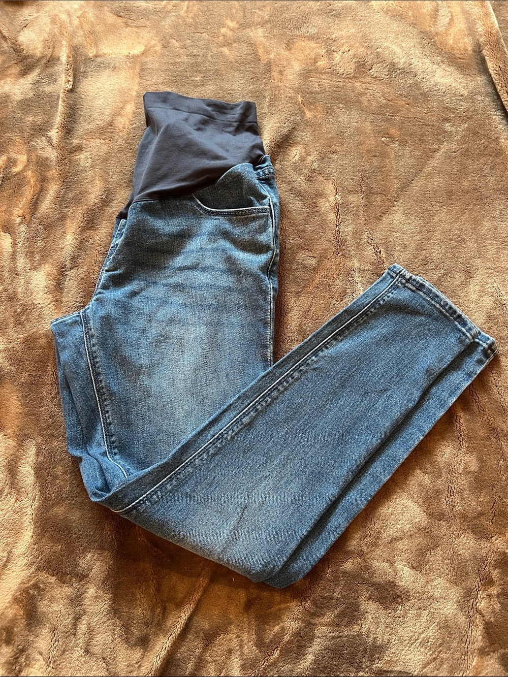 Old Navy Women's Skinny Maternity Jeans - Dark Blue Denim